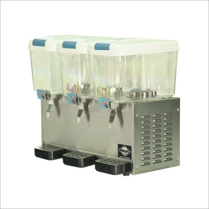 Dispensador de jugos 3 depósitos de 18 lts. 700 x 410 x 660 mm.