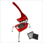 Picadora manual de papas y cebollas de 10×10 mm, Roja