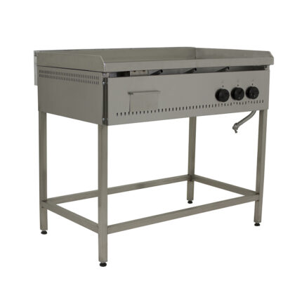 Plancha churrasquera lisa 1000×600 mm