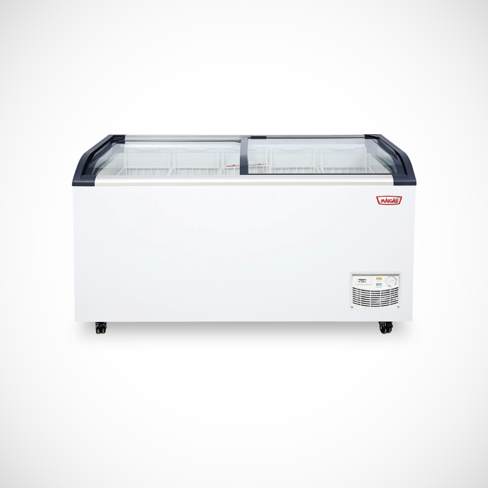 CONGELADOR DUAL TIPO ISLA VIDRIO CURVO DE 470 L CONGELADOR DUAL TIPO ISLA VIDRIO CURVO DE 470 L