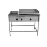 Plancha Churr Ai 50X70Cm Con 2Q A Gas Ch702Qc Cousiño