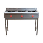 Anafe INOX 3 platos alto Gas Licuado VAAG-3P VENTUS