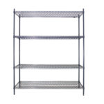 Estanterías 152x61x180Cm Epoxica Anti Bacterial Recubierta Ver-15261 Amc