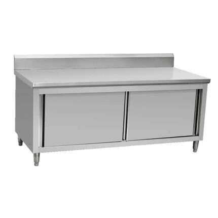 Meson Acero 1900x600x800 Con Puerta Corredera Vmapc-190 Amc