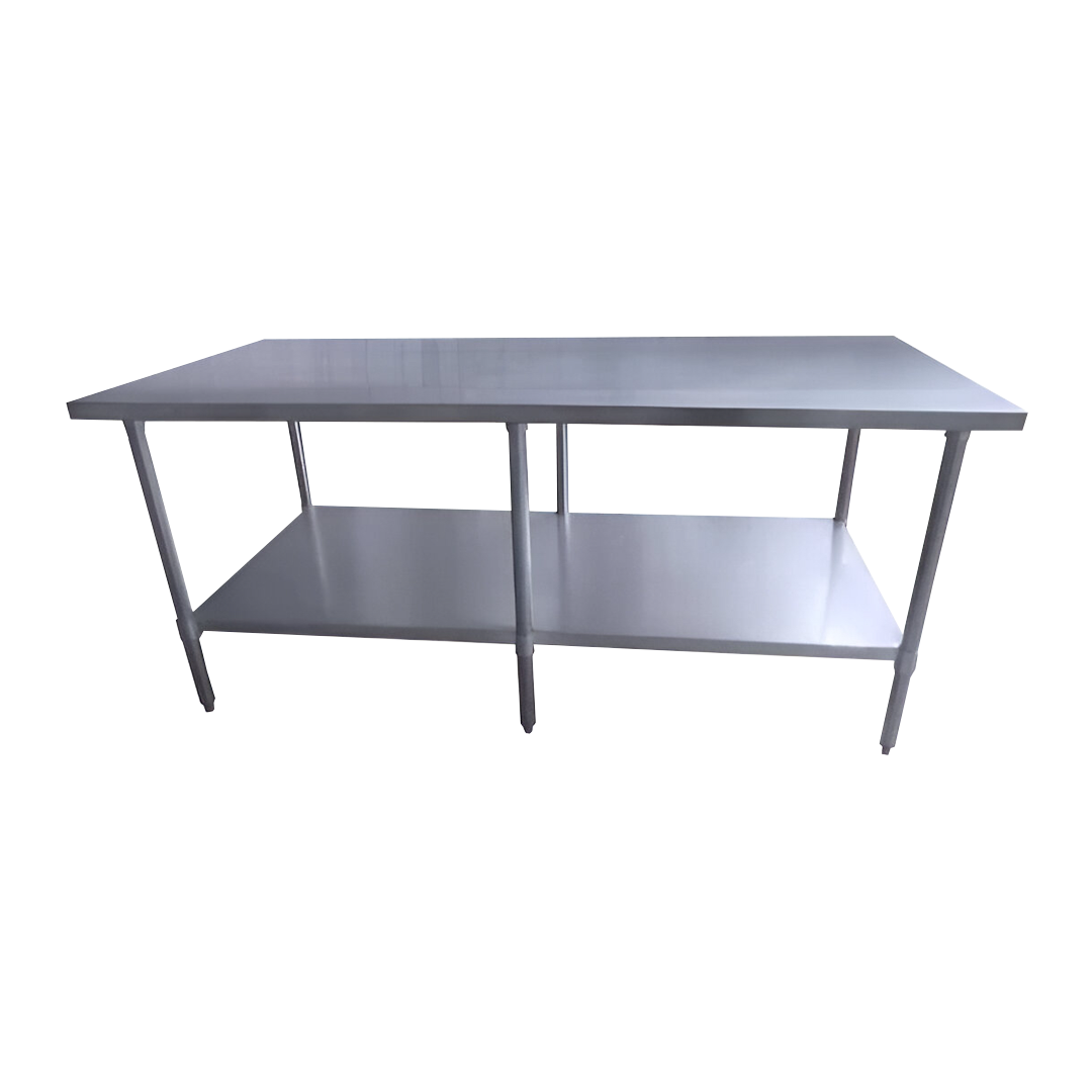 Mesón Centro Inox 200 x 60 x 85 cm - Repisa y Patas Acero Galv. ITA Mesón Centro Inox 200 x 60 x 85 cm - Repisa y Patas Acero Galv. ITA