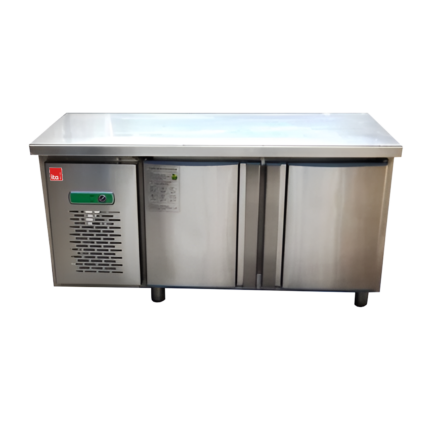 Mesón Refrigerado 2 Puertas - Acero - Frío Estático - 250 L 1500x800x600mm ITA