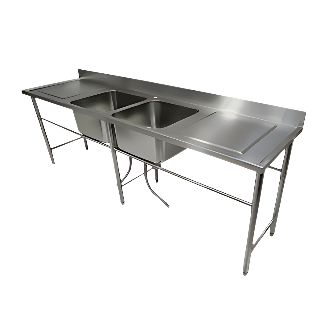 Lavafondos 160 x 60 x 90 - 2 Depósitos - Doble Secador 30cm ITA Lavafondos 160 x 60 x 90 - 2 Depósitos - Doble Secador 30cm ITA