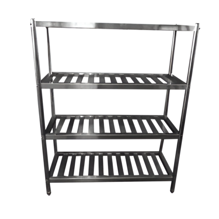 Estantería Acero Inox 130 x 50 x 155 cm Acanalada ITA