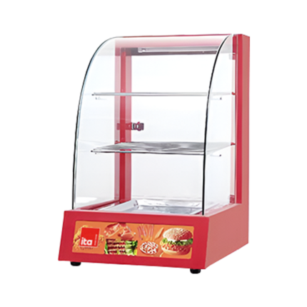 Vitrina Mantenedora de Calor ITA 380x480x610 1 Bandeja Roja
