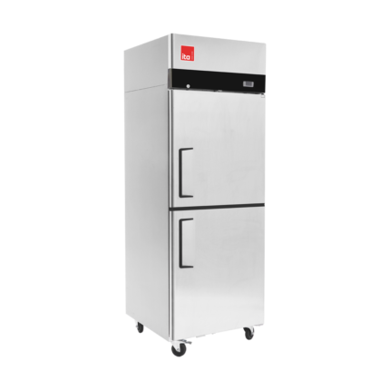 Freezer 1 Cuerpo - 2 (1/2) Puertas - Acero - Frío Forzado - 410 L 600x740x1950mm ITA