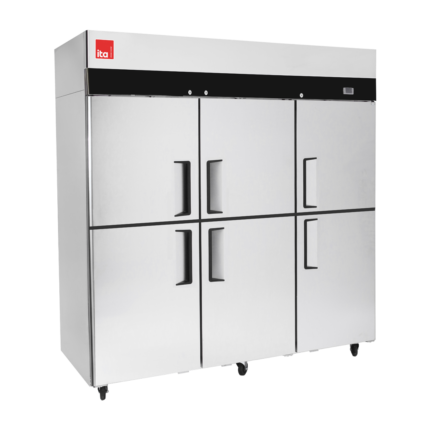Freezer 3 Cuerpos - 6 (1/2) Puertas - Acero - Frío Forzado - 1390 L 1800x745x1950mm ITA