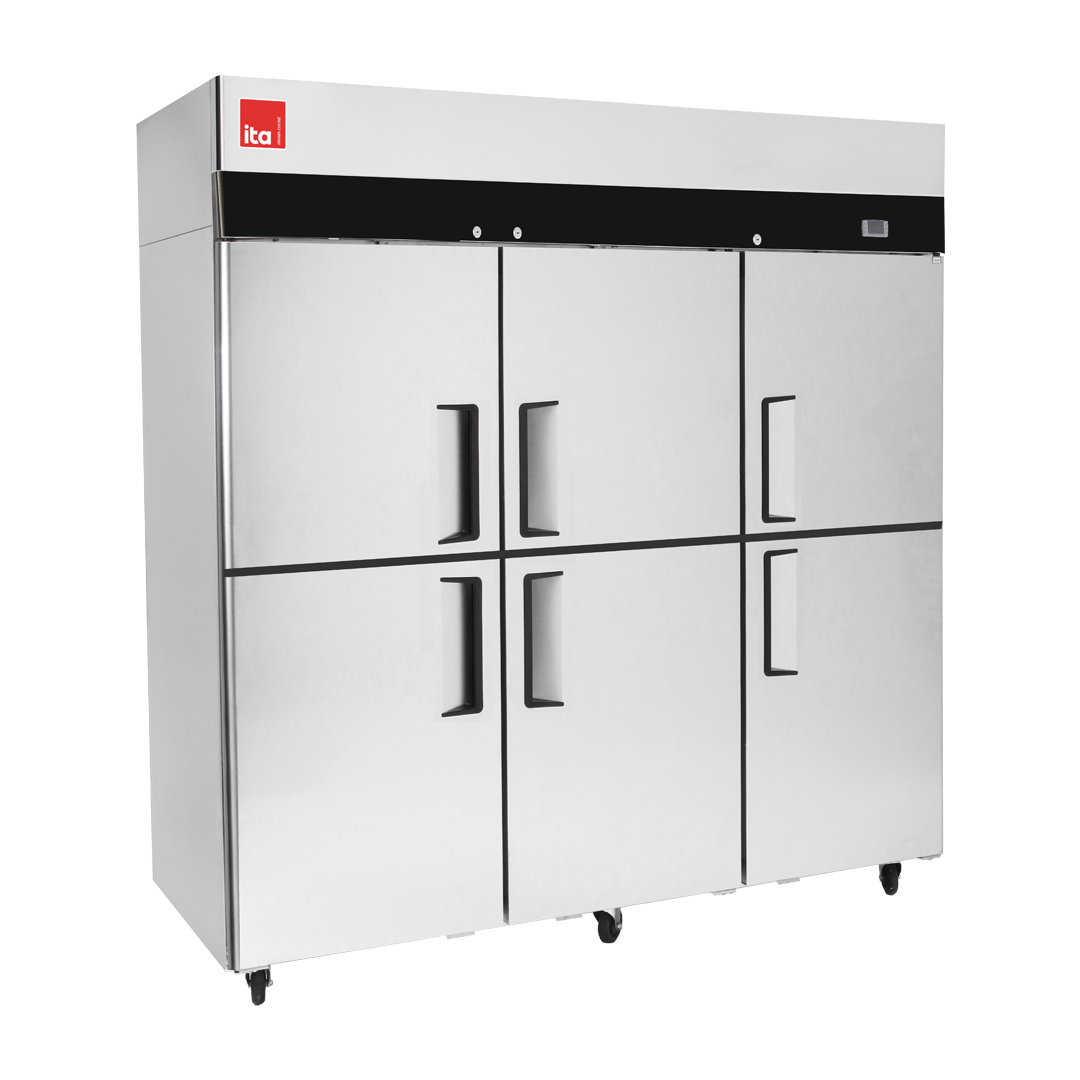 Freezer 3 Cuerpos - 6 (1/2) Puertas - Acero - Frío Forzado - 1390 L 1800x745x1950mm ITA Freezer 3 Cuerpos - 6 (1/2) Puertas - Acero - Frío Forzado - 1390 L 1800x745x1950mm ITA
