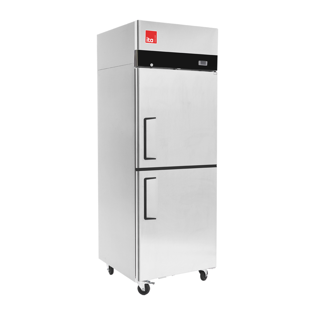 Refrigerador 1 Cuerpo - 2 (1/2) Puertas - Acero - Frío Forzado - 410 L 600x745x1950mm ITA Refrigerador 1 Cuerpo - 2 (1/2) Puertas - Acero - Frío Forzado - 410 L 600x745x1950mm ITA