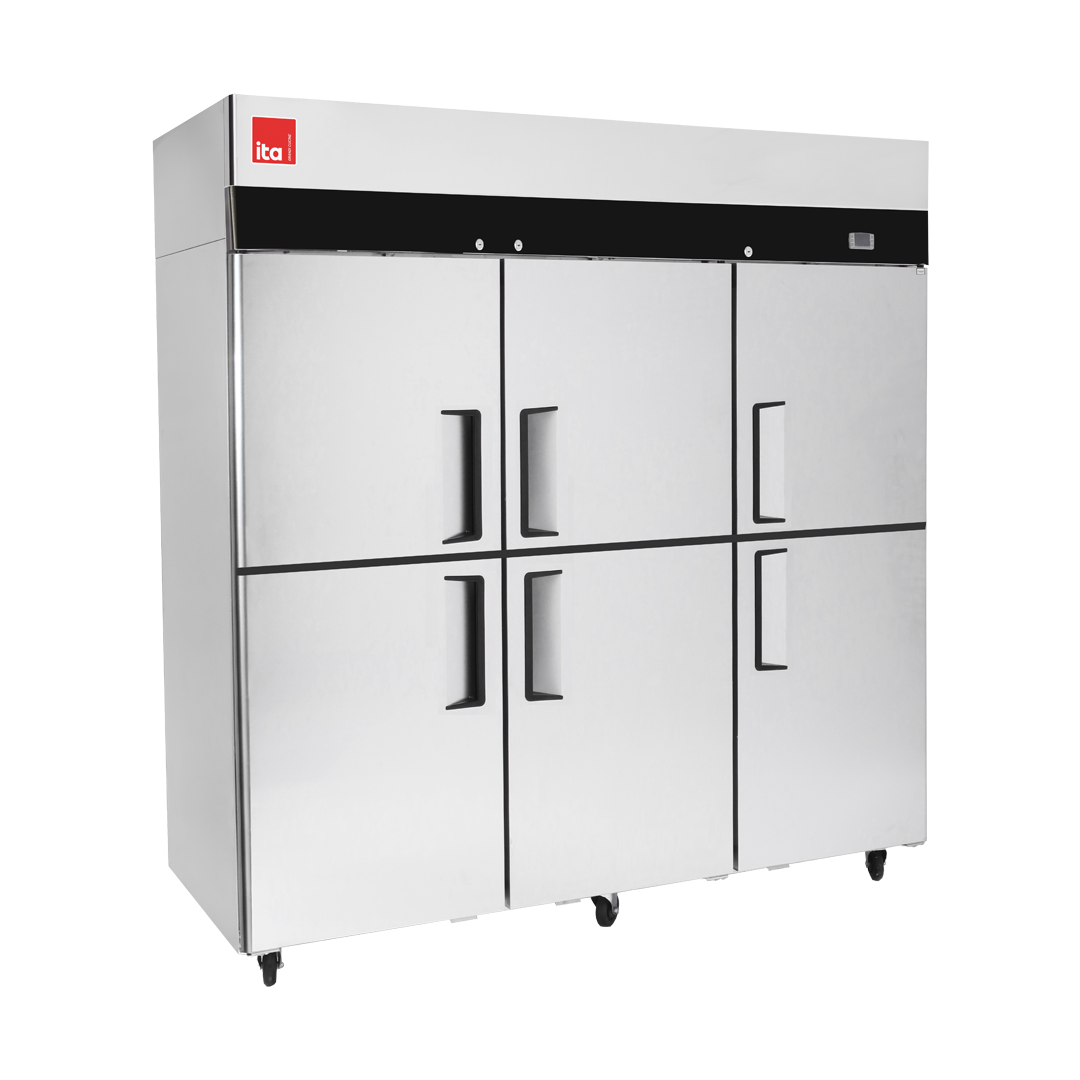 Refrigerador 3 Cuerpos - 6 (1/2) Puertas - Acero - Frío Forzado - 1440 L 1800x745x1950mm ITA Refrigerador 3 Cuerpos - 6 (1/2) Puertas - Acero - Frío Forzado - 1440 L 1800x745x1950mm ITA