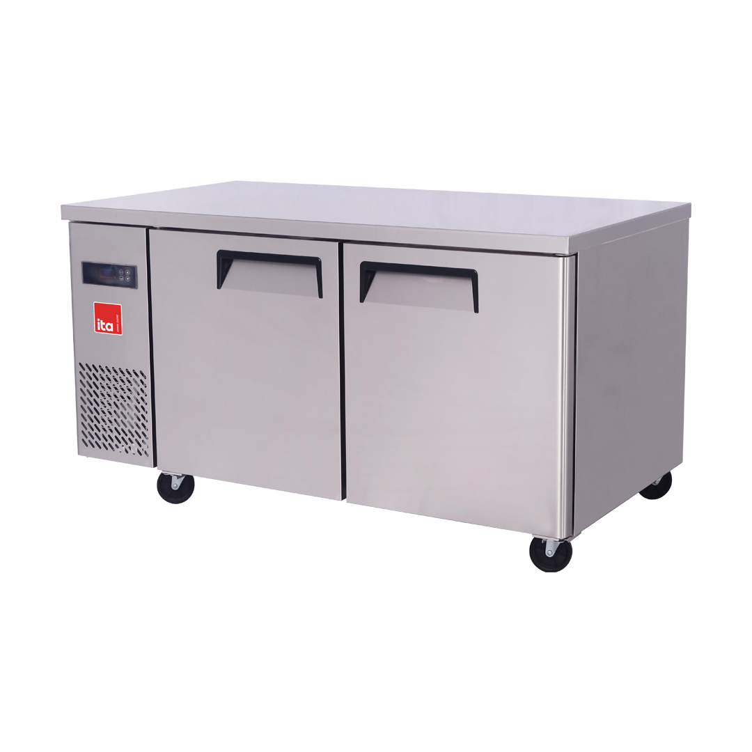 Mesón Freezer 2 Puertas - Acero - Frío Forzado - 270 L 1200x700x800mm ITA Mesón Freezer 2 Puertas - Acero - Frío Forzado - 270 L 1200x700x800mm ITA