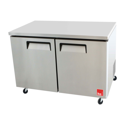 Mesón Refrigerado 2 Puertas - Acero - Frío Forzado - 380 L 1224x762x944mm ITA