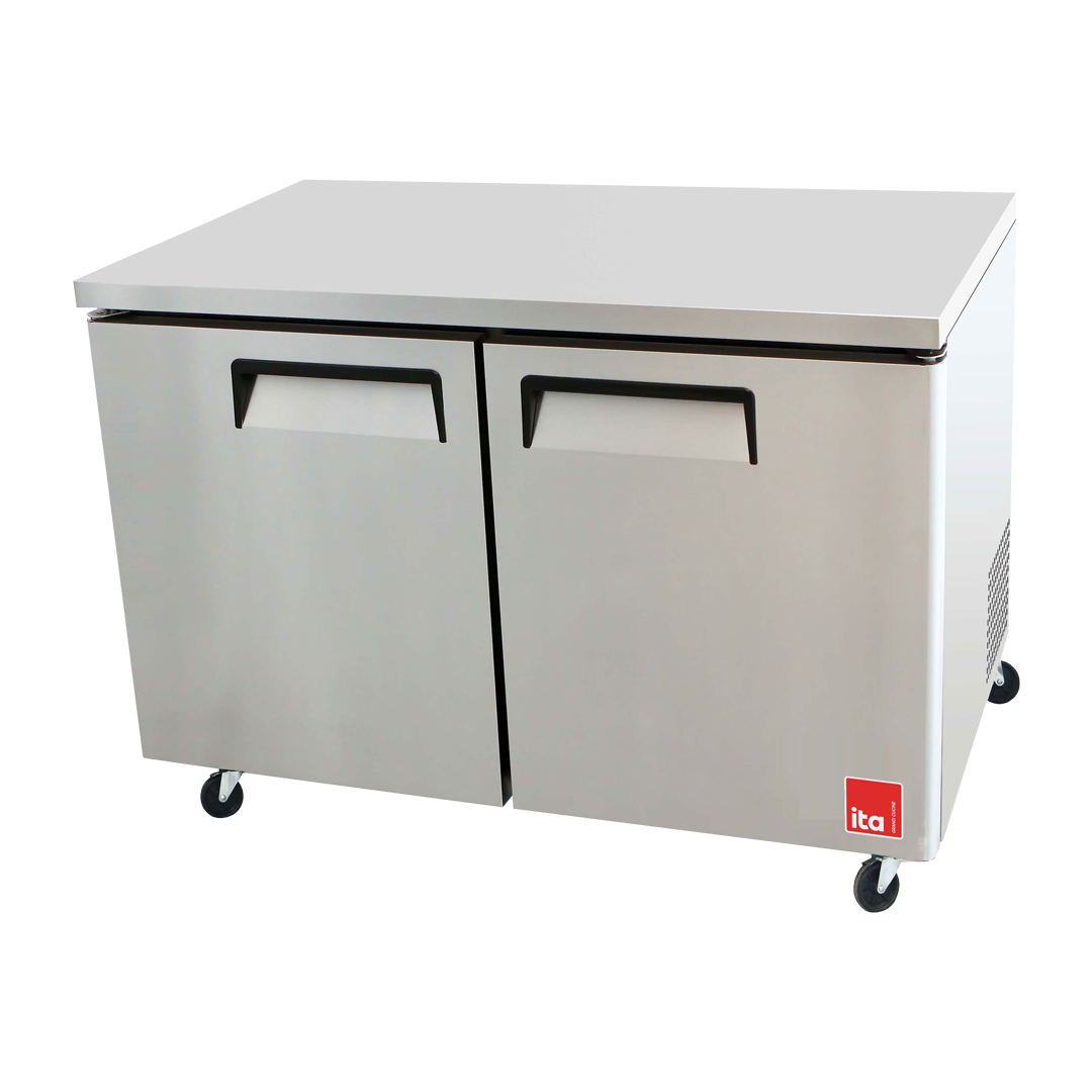 Mesón Refrigerado 2 Puertas - Acero - Frío Forzado - 380 L 1224x762x944mm ITA Mesón Refrigerado 2 Puertas - Acero - Frío Forzado - 380 L 1224x762x944mm ITA
