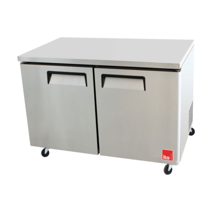 Mesón Refrigerado 2 Puertas - Acero - Frío Forzado - 490 L 1529x762x944mm ITA