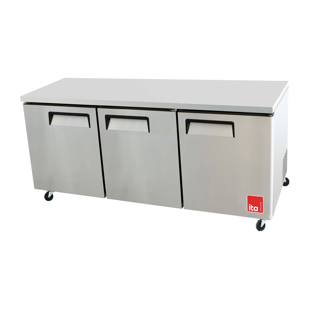 Mesón Refrigerado 3 Puertas - Acero - Frío Forzado - 600 L 1846x762x944mm ITA Mesón Refrigerado 3 Puertas - Acero - Frío Forzado - 600 L 1846x762x944mm ITA