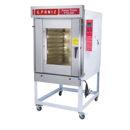 Horno G.Paniz Turbo 8 Bandejas FTG-240 con Bandejas 58 x 68 Perforadas