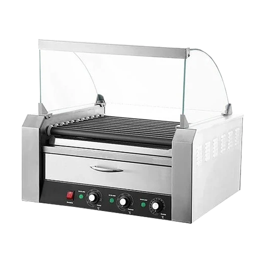 Roller Hot Dog ITA 11 Rodillos con Cúpula y Mantenedor de Pan Caliente Roller Hot Dog ITA 11 Rodillos con Cúpula y Mantenedor de Pan Caliente