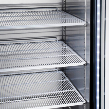 Freezer Acero Inox. 1 Pta Vidrio Vf1Ps-700V Ventus - imagen 2