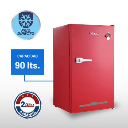 Frigobar Retro 90 Lts LFB-90R Rojo Libero - imagen 2