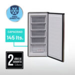 Freezer vertical frio directo 145 LTS LFV-150I INOX - imagen 2