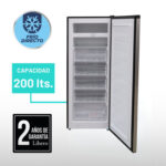 Freezer vertical convertible frio directo 200 LTS LFV-220I INOX Libero - imagen 2