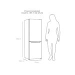 Refrigerador bottom freezer frio directo 157 lts LRB-180DFN NEGRO Libero - imagen 3