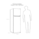 Refrigerador top mount frio directo 168 lts LRT-200DFN NEGRO Libero - imagen 3