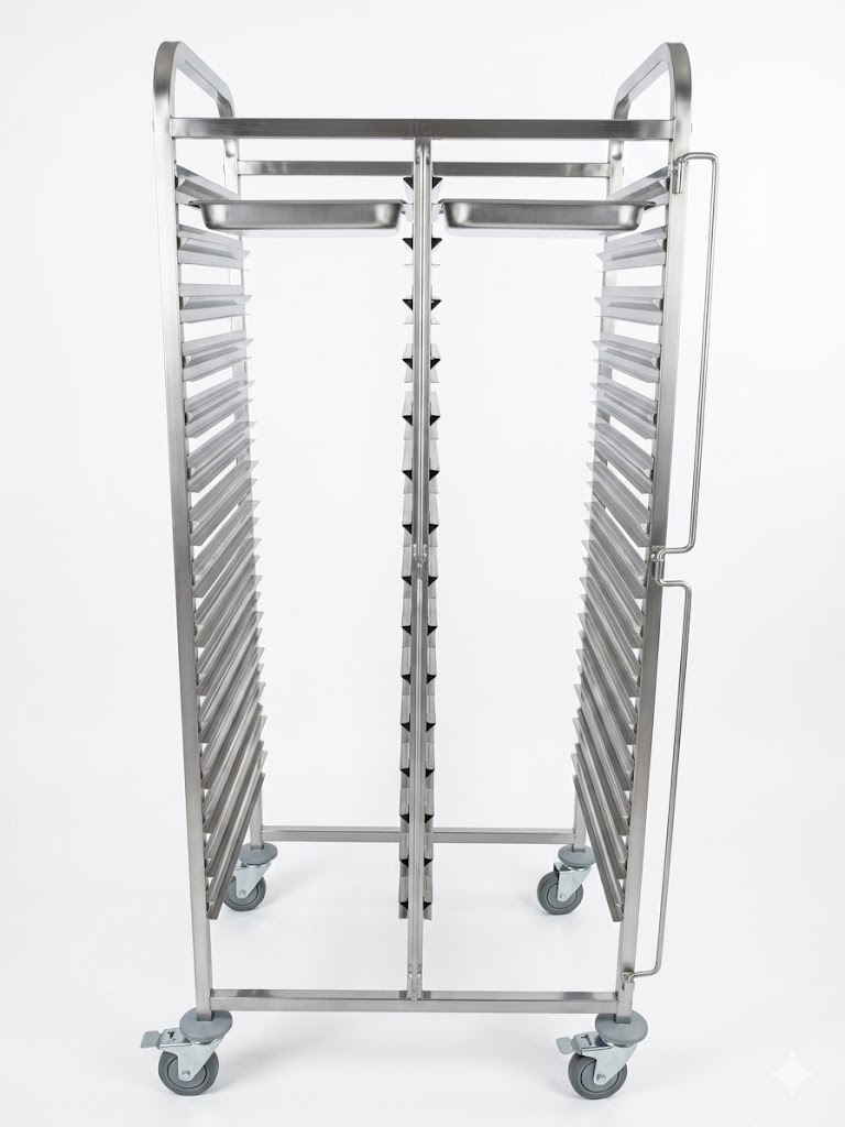 Carro Bandejero Doble 30 Bandejas GN 1/1 -740x550XH1700 ITA Carro Bandejero Doble 30 Bandejas GN 1/1 -740x550XH1700 ITA