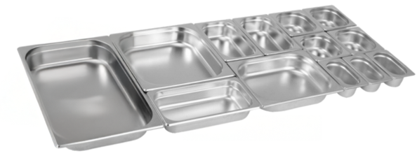 Depósito Gastronómico Acero Inox GN 1/1 - 530 x 325 x 100 - Caja 6 un ITA Depósito Gastronómico Acero Inox GN 1/1 - 530 x 325 x 100 - Caja 6 un ITA