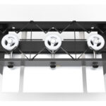 Anafe 3 Platos Alto 43x43 cm. GLP 2