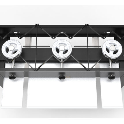 Anafe 3 Platos Alto 43x43 cm. GLP 2