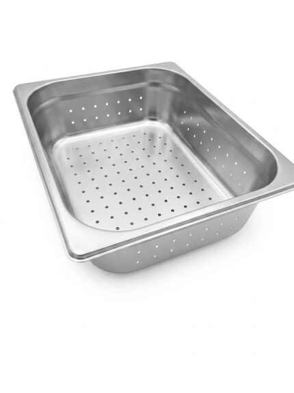 Depósito Gastronómico Perforado Acero Inox GN 1/2 325 x 265 x100 - Caja 12 un ITA