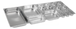 Depósito Gastronómico Acero Inox GN 1/1 - 530 x 325 x 65 - Caja 6 un ITA