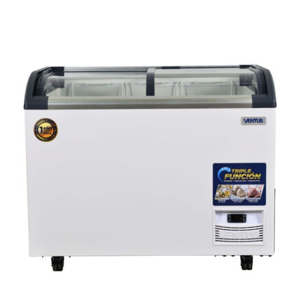 Conservadora Tapa Vidrio Curva 320L + Depósito Desechos Ventus - imagen 2