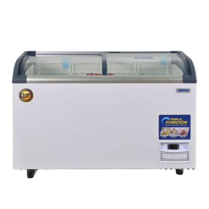 Conservadora Tapa Vidrio Curva 520L + Depósito Desechos Ventus - imagen 2