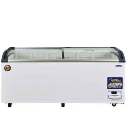 Conservadora Tapa Vidrio Curva 620L + Depósito Desechos Ventus - imagen 2