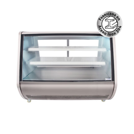 Vitrina Refrigerada Vidrio Curvo Fer-1500 Inox Ventus - imagen 2