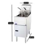 Freidora gas licuado VF35S Pitco 3