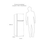 Refrigerador top mount frio directo 130 Lts LRT-160DFI INOX Libero - imagen 3