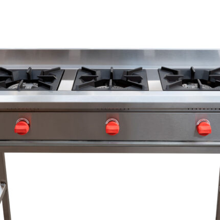 Anafe INOX 3 platos alto Gas Licuado VAAG-3P VENTUS - imagen 2