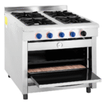 Cocina 4 Platos Acero Inoxidable Gas Licuado Glp Vcg-4Ai Ventus - imagen 3