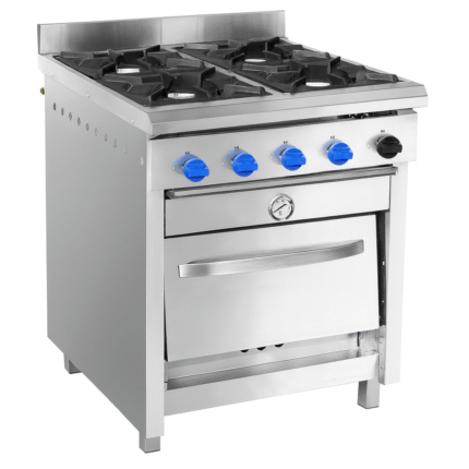 Cocina 4 platos INOX 50x50 Gas Natural VCG-4P50 GN VENTUS - imagen 2