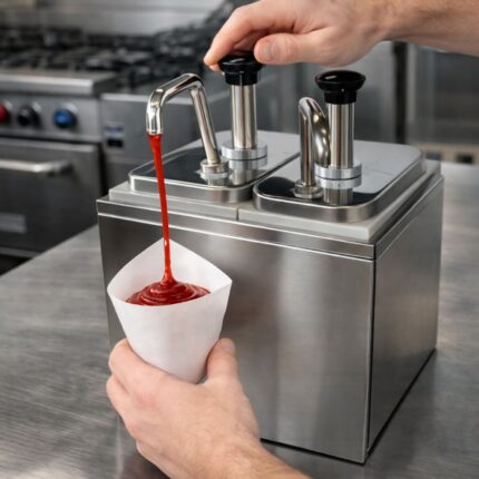 Dispensador salsa 2 depositos 2L INOX VDS-2D Ventus - imagen 2