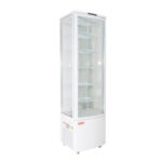 Vitrina pastelera vertical 288 lt. Blanca