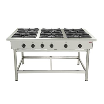 Anafe 6 parrillas 43x43 cm. GLP - imagen 2