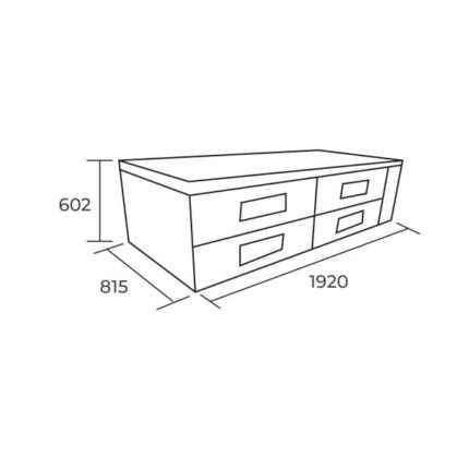 BASE REFRIGERADA 1920 X 815 X 602 MM. - imagen 2